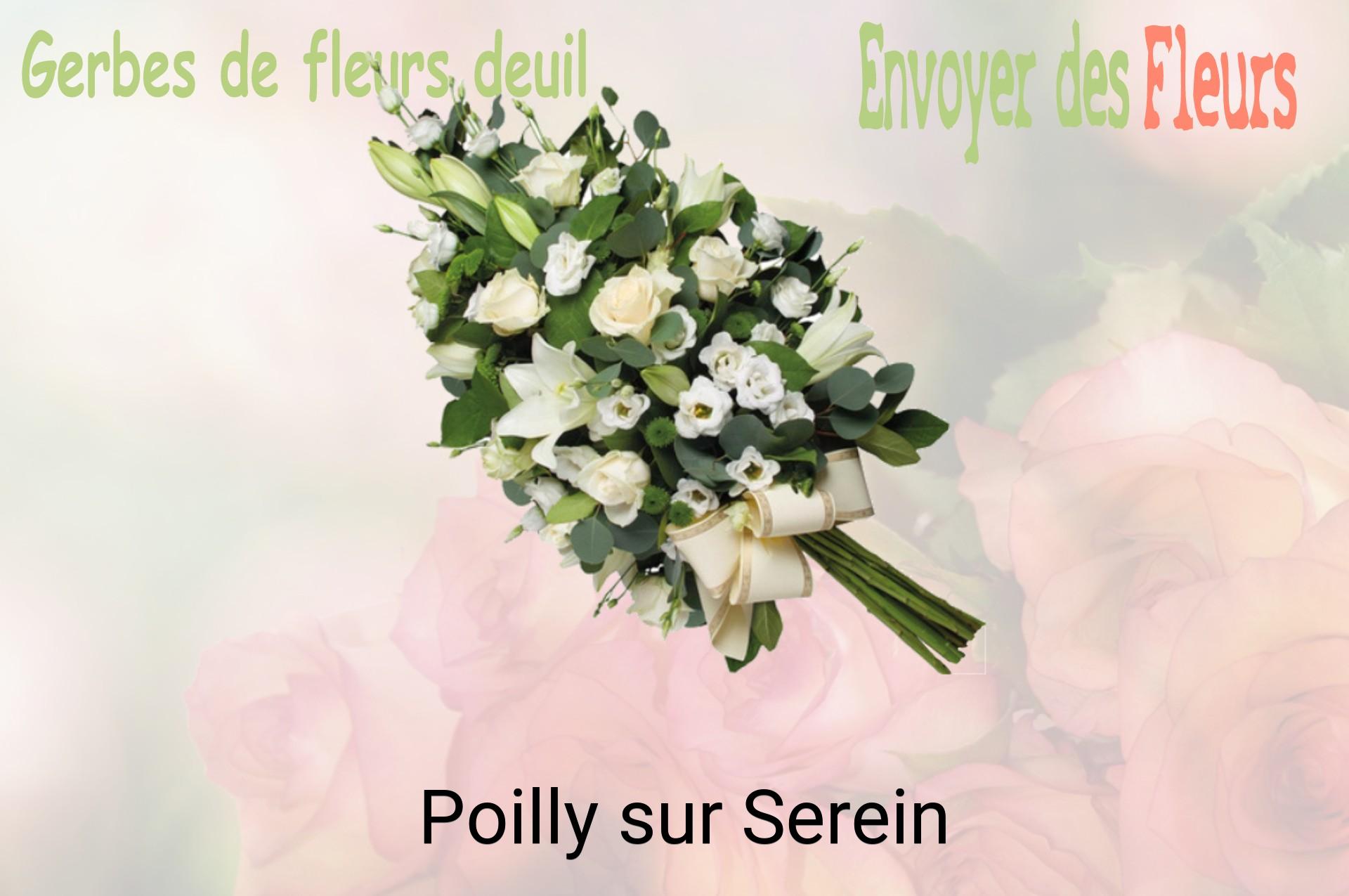 Gerbe de fleurs de deuil livrée à Poilly-sur-Serein