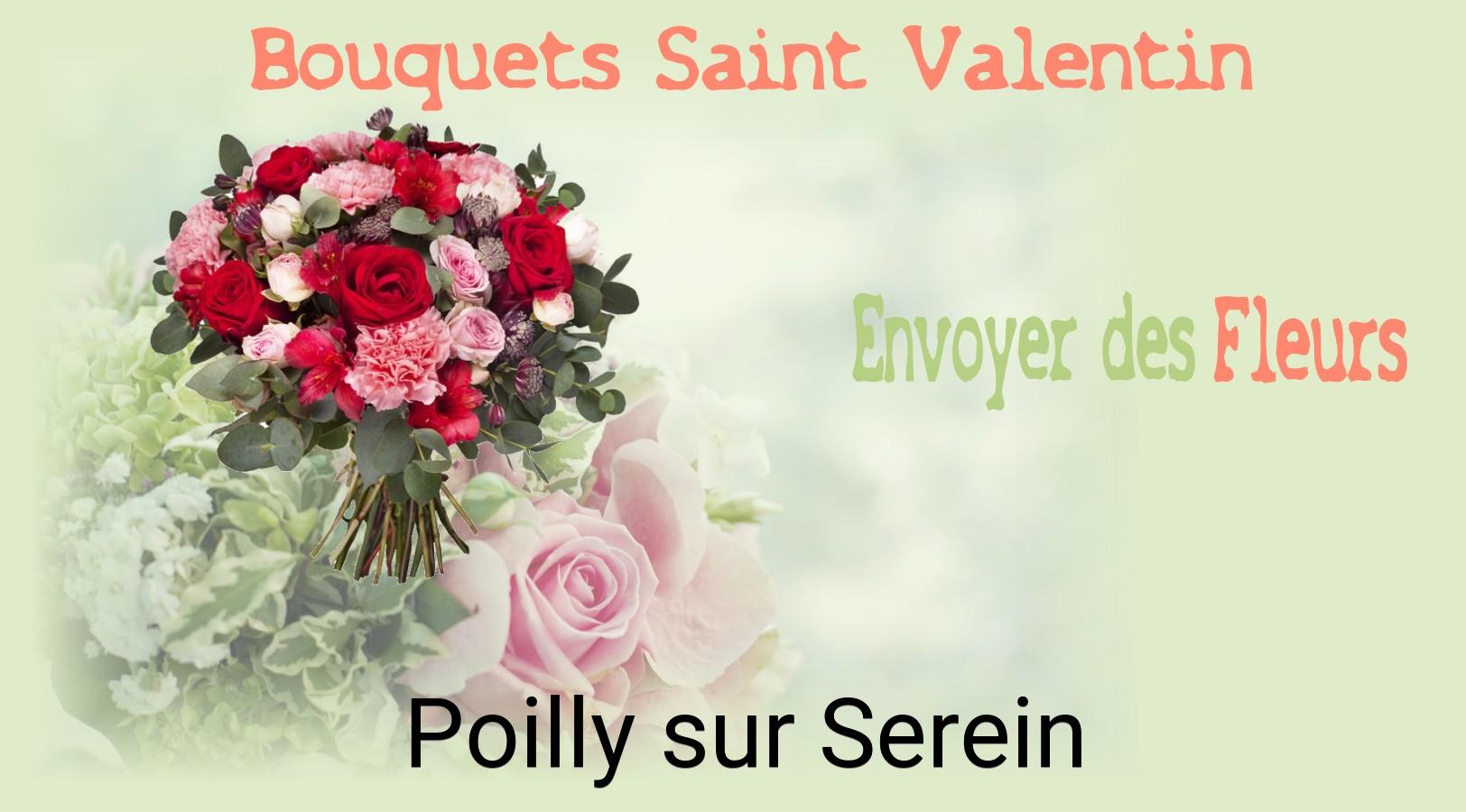 Roses de Saint-Valentin livrées à Poilly-sur-Serein